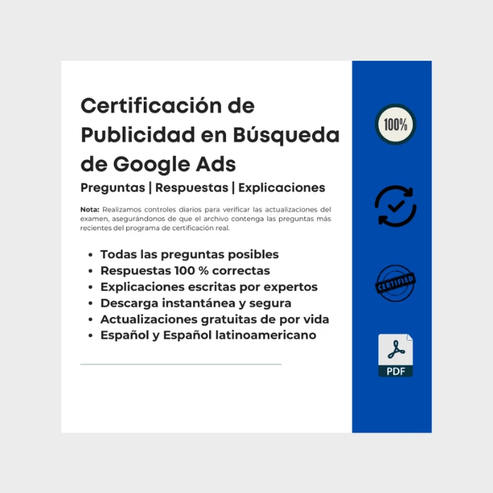 Certificación de Publicidad en Búsqueda de Google Ads